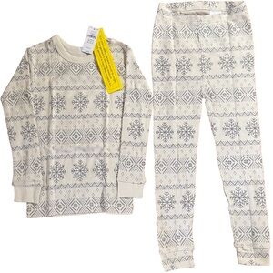 Gap Toddler Cotton Snow Christmas PJ Set 4 Years